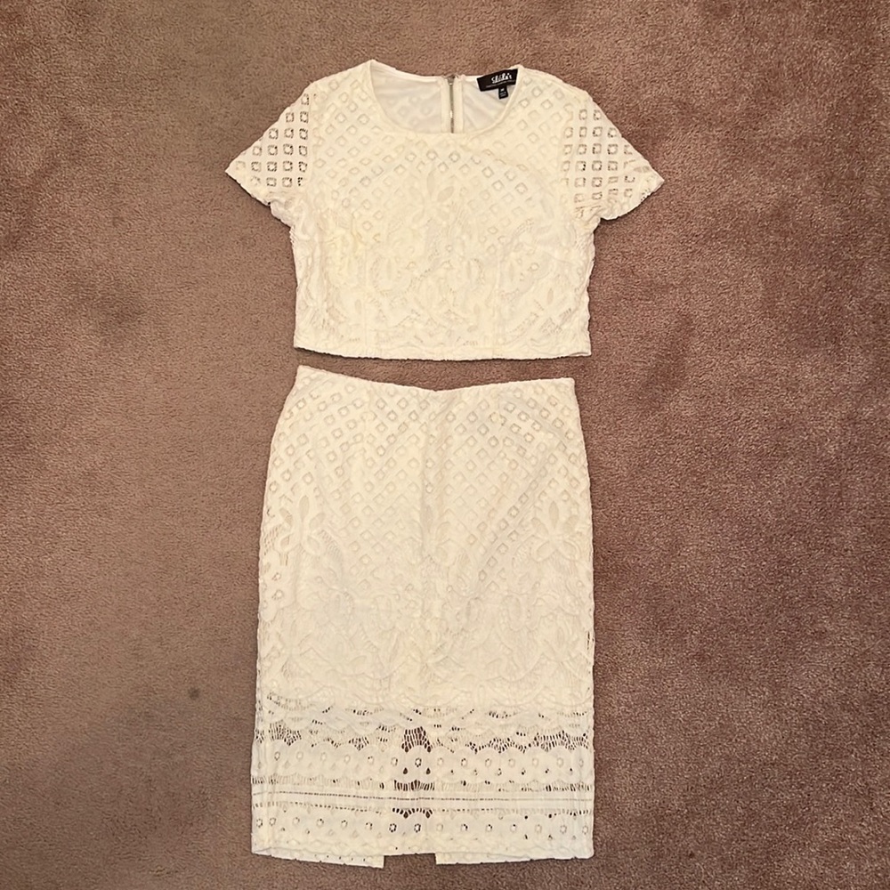 EUC Womens Lulus Two Piece Top & Skirt Set - Size M - Picture 6 of 16